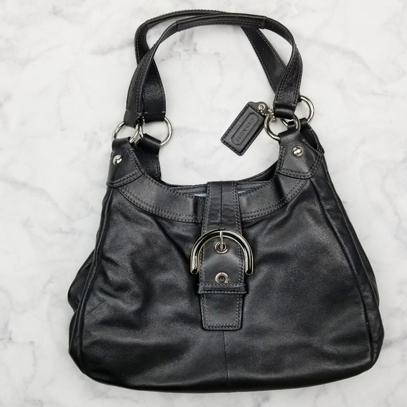 Coach Handbags - Coach|Soho Lynn Leather Black Shoulder Bag